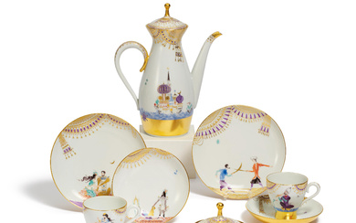 Meissen | PORCELAIN COFFEE SERVICE '1001 NIGHTS' FOR SIX PEOPLE