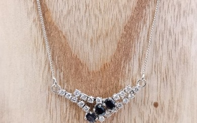 Necklace - 14 kt. White gold - Diamond