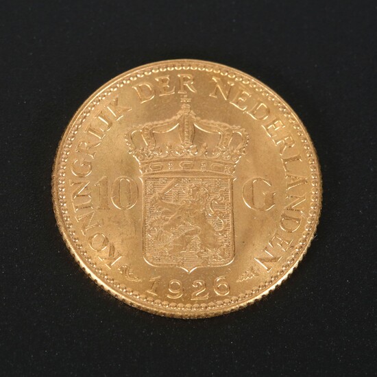 Nederland - Gouden 10 Gulden, Wilhelmina 1926