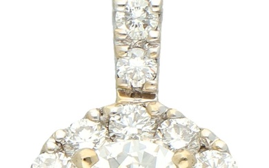 No Reserve - 18K White gold pendant set with approx. 1.24 ct. diamond.