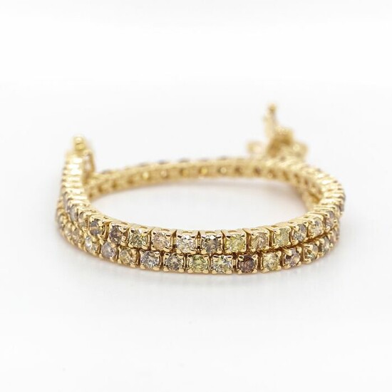 No Reserve Price - 14 kt. Yellow gold - Bracelet - 2.32 ct Diamond