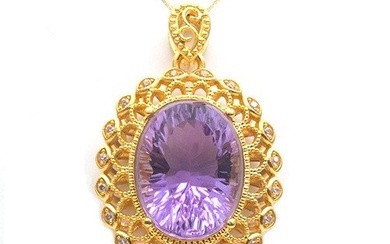 No Reserve Price - Necklace with pendant - 18 kt. Yellow gold
