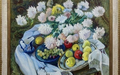 Oil painting Chrysanthemums Maksimenko Nikolay Antonovich
