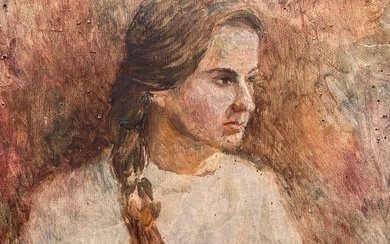 Oil painting Portrait of a daughter Bespalov Ivan Nikolaevich