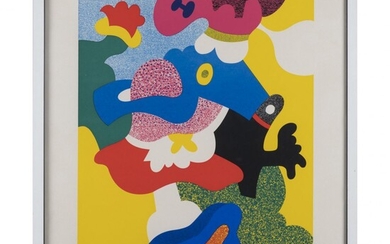 Otmar Alt (1940 Wernigerode - vit et travaille à Hamm), 'die Feuerblumenberta', 1970, Sérigraphie couleur...
