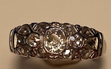 Ouro 19,2 Kt Portuguese traditional jewelery - Ring Diamond - Diamonds