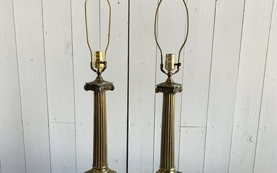 Pair Column Lamps