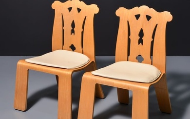 Pair of Robert Venturi CHIPPENDALE Lounge Chairs