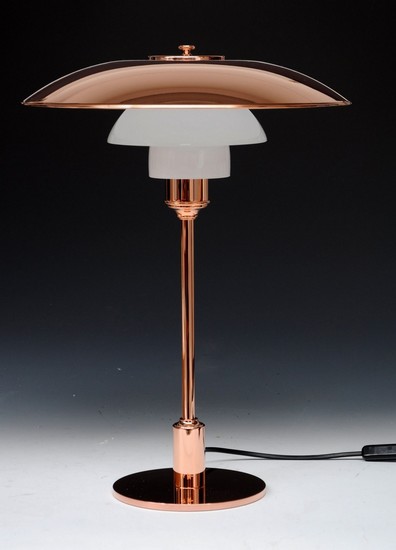 Poul Henningsen for Louis Poulsen. PH 3½-2½, table lamp in copper, Limited Edition
