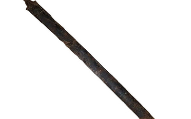 Prehistoric, Iron Age Iron Celtic long sword in scabbard