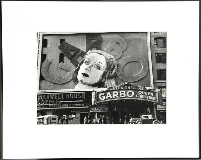 Robert Jansen, Garbo at the Astor Theater, Photograph