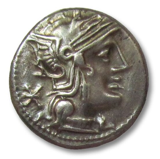 Roman Republic. Q. Marcius Q.n. Philippus, 129 BC. AR Denarius,Rome mint - Macedonian horseman galloping right