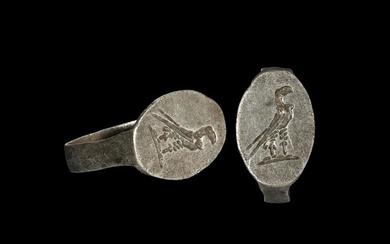 Roman Silver Ring with Eagle
