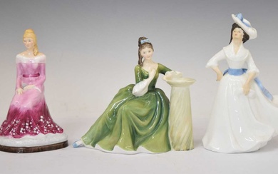 Royal Doulton - Two porcelain figures and one other