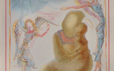 Salvador Dali (1904-1989) - Vierge à l'Enfant et les deux anges