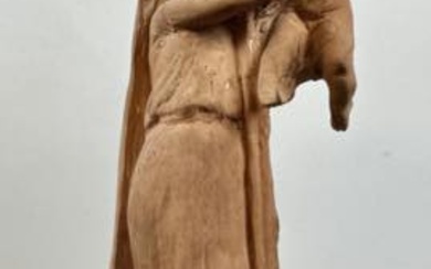 Scultura in terracotta patinata raff.te Maternità ( h cm 35x12)....
