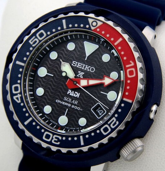 Seiko - "NO RESERVE PRICE" Solar Diver's 200M "Special Edition PADI" - SNE557P1 - Men - 2011-present