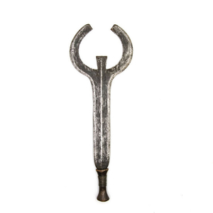 Sword - Iron, Wood - Double shaped execution Sword - LOBALA - Congo DRC