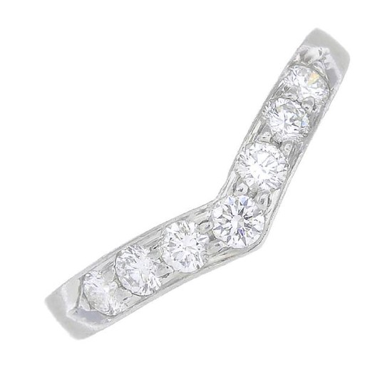 TIFFANY & CO. - a diamond ring. Designed as a
