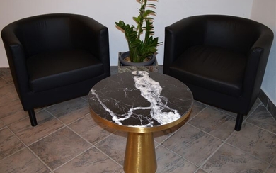 TM DESIGN - Coffee Table Marble Black Marquinia