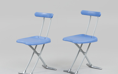 TOSHIYUKI KITA. A pair of “Rondine” folding chairs, Magis, Italy.