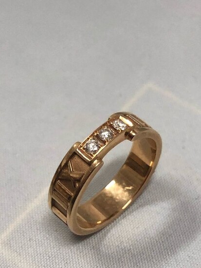 Tiffany - 18 kt. Pink gold - Ring - 0.16 ct Diamond