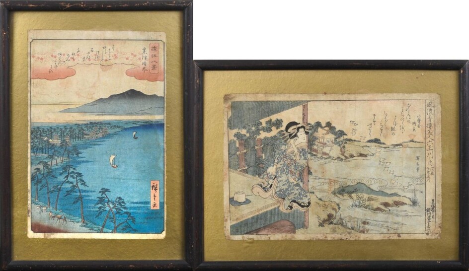 Two Japanese Woodblock Prints.