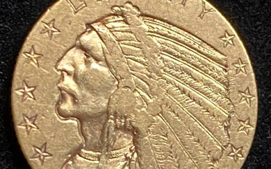 United States. Indian Head Gold $5 Half Eagle 1910
