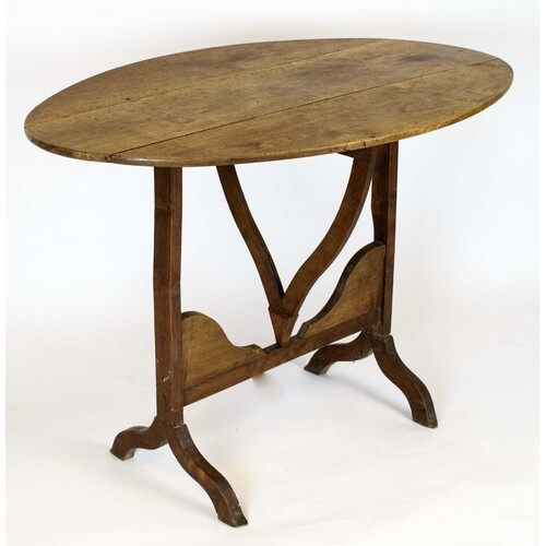VENDAGE TABLE, 72cm H x 104cm W x 65cm D, French walnut and ...