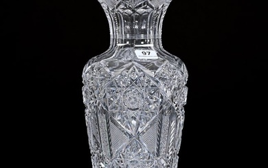 Vase, American Brilliant Cut Glass