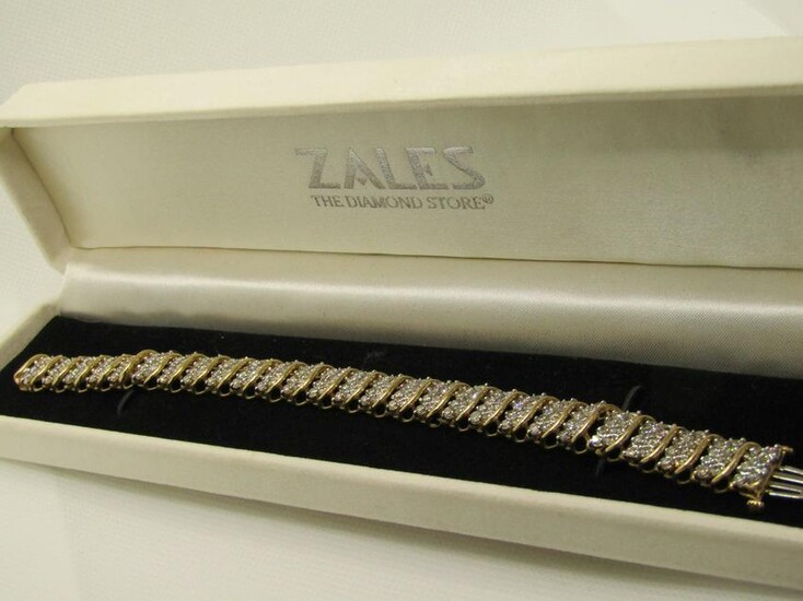 Vintage Jafa 14kt Diamond Tennis Bracelet, 7.25", Appx.