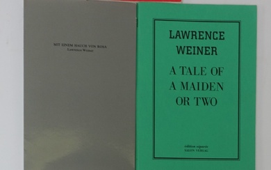 WEINER, Lawrence (b. 1942). Flowed. Transl. into Italian, French, Danish, Spanish, German, Dutch. Halifax, The...