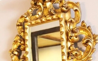 Wall mirror, Louis XV style - Carved and gilded wood - Early 19th century