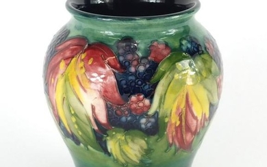 William Moorcroft pottery baluster vase, hand painted