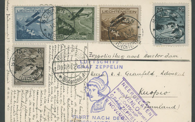 Worldwide Air Post Stamps and Postal History - Liechtenstein -...