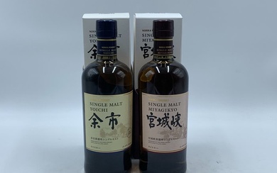 Yoichi Single Malt & Miyagikyo Single Malt - Nikka - 70cl - 2 bottles