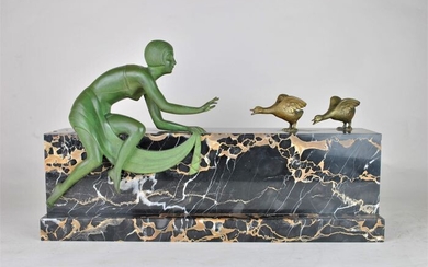 Z Kovacs - Sculpture, Woman with geese