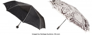 16198: Chanel Set of Two: Black & White Umbrellas Condi