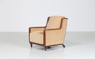 BUFFA PAOLO (1903 1970) Armchair . Wood and velve…