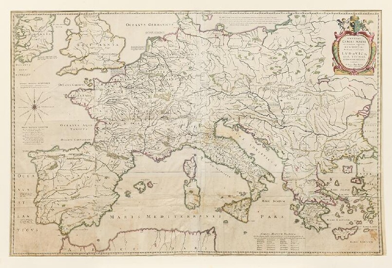 Engraved Map, Petrus Bertius