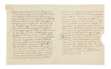 THÉODORE TRONCHIN (1709-1781) Lettre autographe à monsieur de Franchi