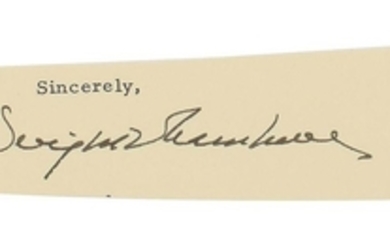 Dwight D. Eisenhower Matchbooks and Signature
