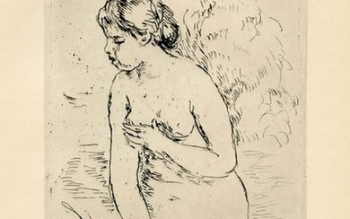Pierre Auguste Renoir Baigneuse Debout, a mi-jambes