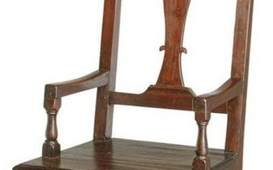 Very Rare William and Mary Mulberry Armchair