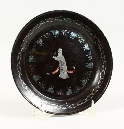 A 18TH /19TH CENTURY CHINESE LACQUER & MOTHER OF PEARL