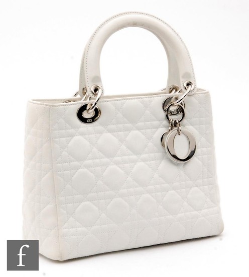 A Christian Dior Lady Dior handbag, with quilted Cannage pat...