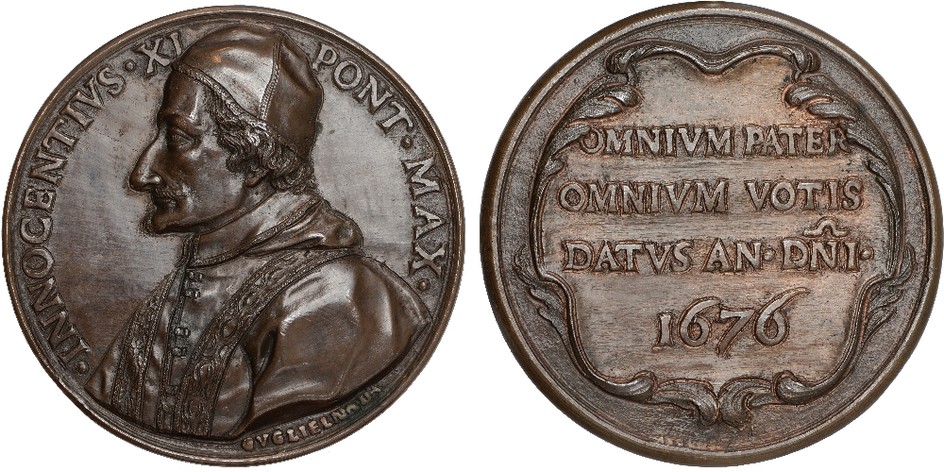 A Collection of Papal Medals and Coins