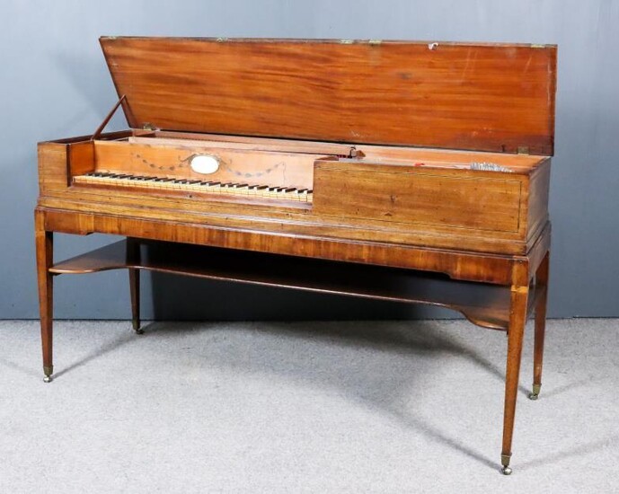 A George III Mahogany Cased Square Piano, Circa 1795,...