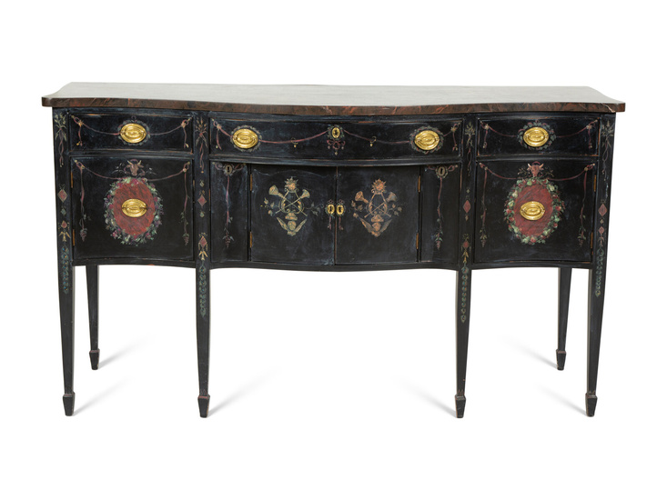 A George III Style Painted Sideboard