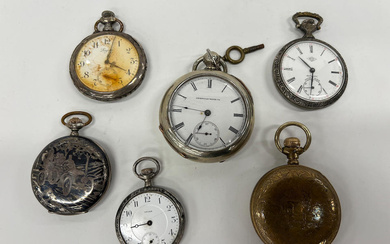 A Group of Six Motoring-Themed Pocket Watches Early 20th century